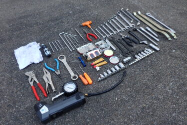 【バイクツーリングの携行工具】いまのところ、これが決定版　長期バイク旅の車載工具
